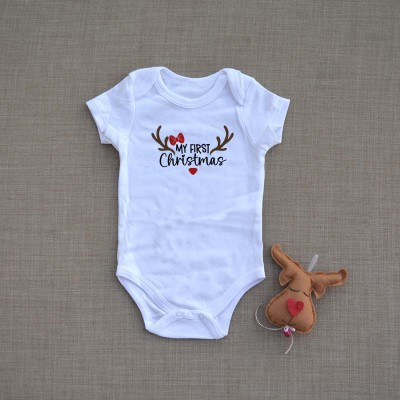 Φορμάκι Βρεφικό My First Christmas with Bow