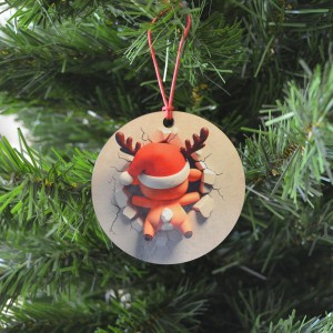 Χριστουγεννιάτικο Στολίδι MDF Ταρανδάκι Εποχιακά