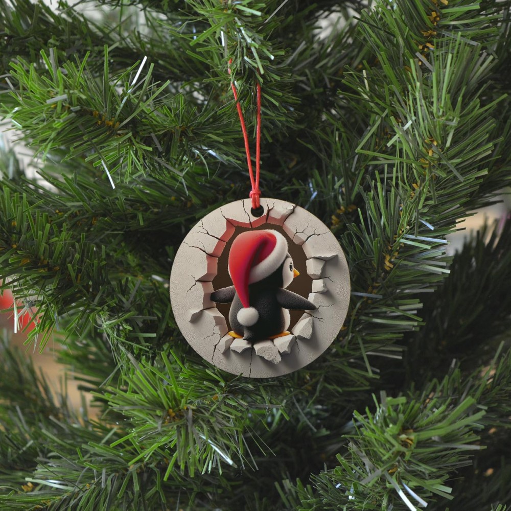 Χριστουγεννιάτικο Στολίδι MDF Πιγκουινάκι Εποχιακά