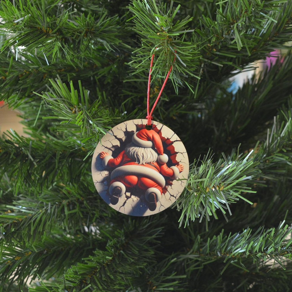 Χριστουγεννιάτικο Στολίδι MDF Άγιος Βασίλης Εποχιακά