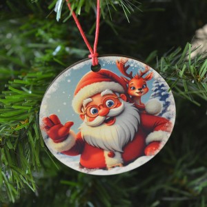 Χριστουγεννιάτικο Στολίδι MDF Άγιος Βασίλης 2 Εποχιακά