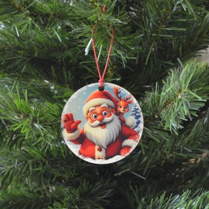 Χριστουγεννιάτικο Στολίδι MDF Άγιος Βασίλης 2 Εποχιακά