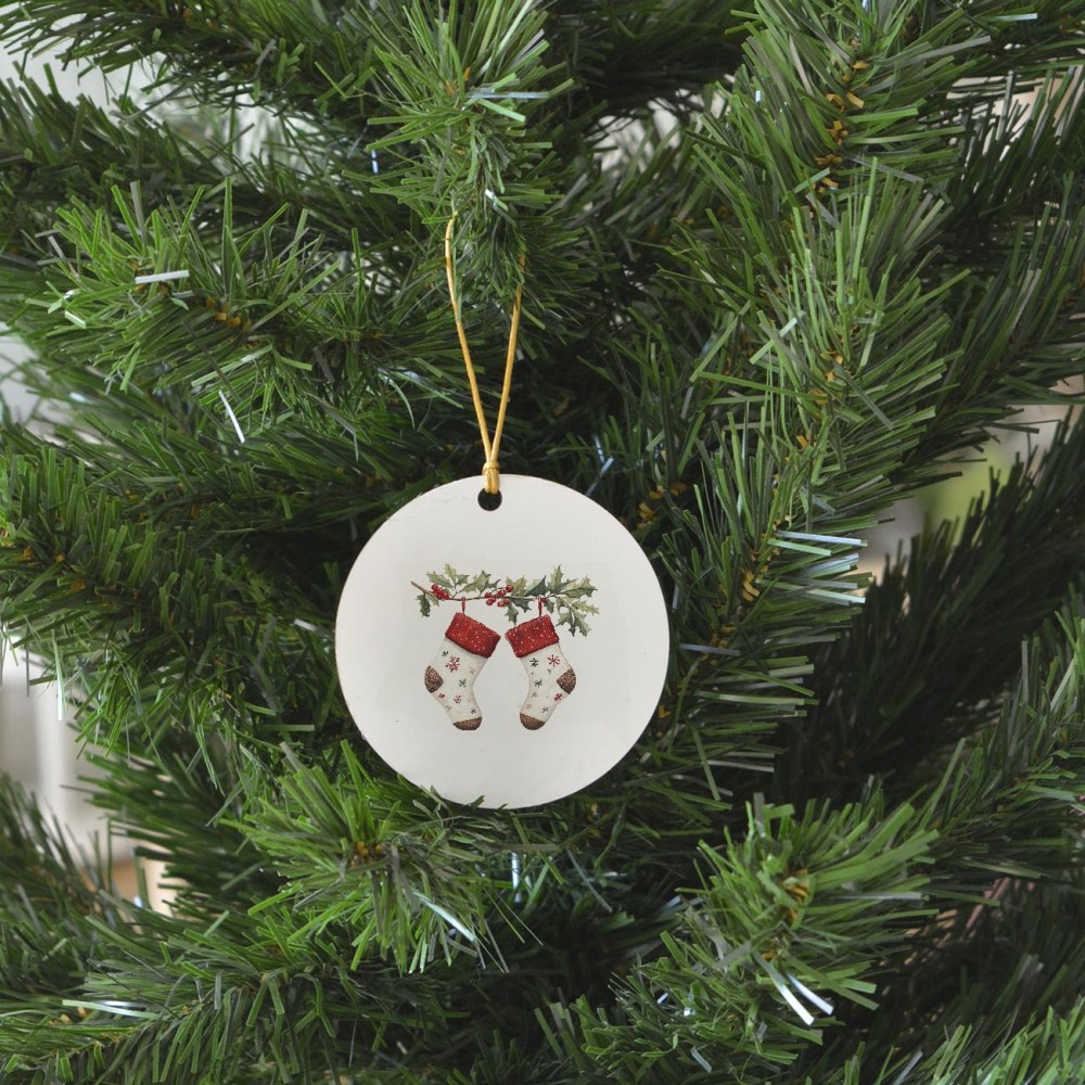 Χριστουγεννιάτικο Στολίδι MDF Our First Christmas as Mr & Mrs Εποχιακά