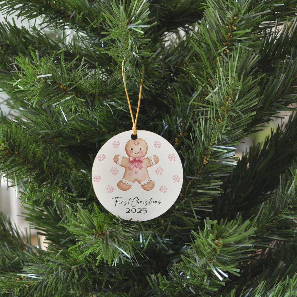 Χριστουγεννιάτικο Στολίδι MDF 1st Christmas GingerMan Εποχιακά