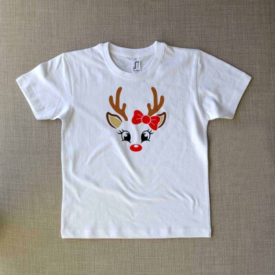 Μπλούζα Παιδική Ταρανδάκι με Φιόγκο