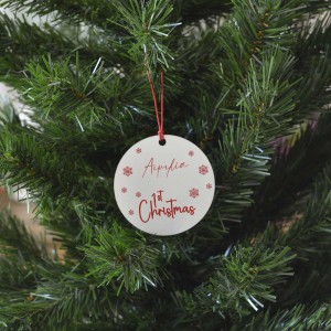 Χριστουγεννιάτικο Στολίδι MDF 1st Christmas Christmas Tree Εποχιακά