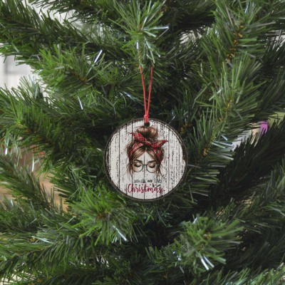 Χριστουγεννιάτικο Στολίδι MDF Just A Girl Who Loves Christmas