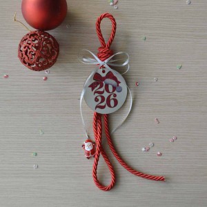 Χειροποίητο Γούρι 2026 with Santa Εποχιακά