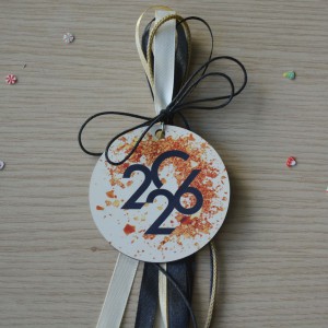 Χειροποίητο Γούρι 2026 with Gold Glitter Εποχιακά