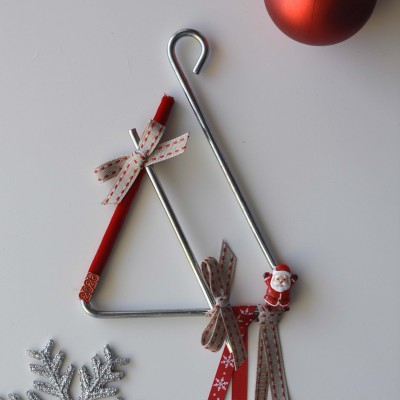 Χειροποίητο Γούρι Τρίγωνο Άγιος Βασίλης