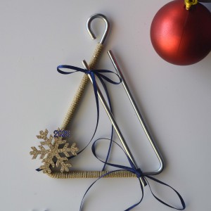 Χειροποίητο Γούρι Τρίγωνο Χιονονιφάδα Εποχιακά