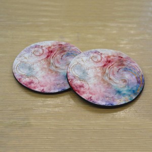 Σουβέρ Σετ 2 Τεμαχίων Στρογγυλά Watercolour Δώρα