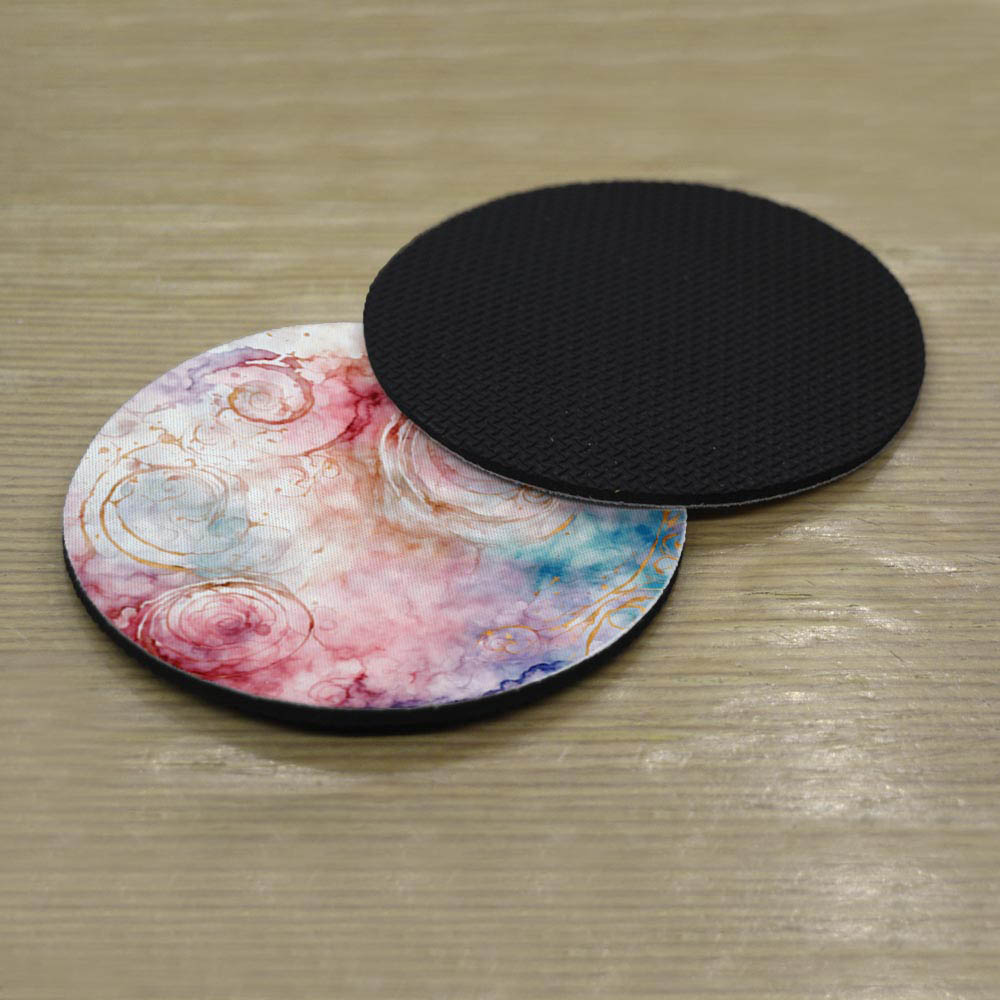 Σουβέρ Σετ 2 Τεμαχίων Στρογγυλά Watercolour Δώρα