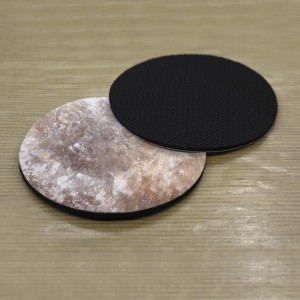 Σουβέρ Σετ 2 Τεμαχίων Στρογγυλά Beige Δώρα