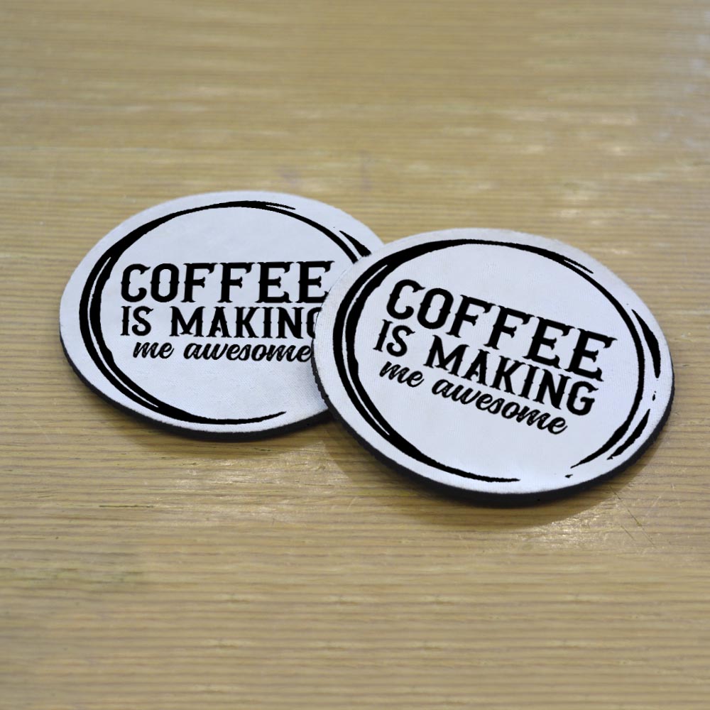 Σουβέρ Σετ 2 Τεμαχίων Στρογγυλά Coffee Δώρα