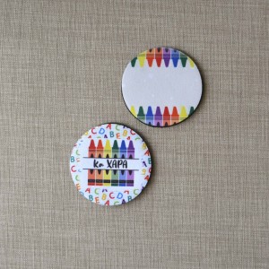 Σουβέρ Σετ 2 Τεμαχίων Στρογγυλά Pencils 2 Δώρα