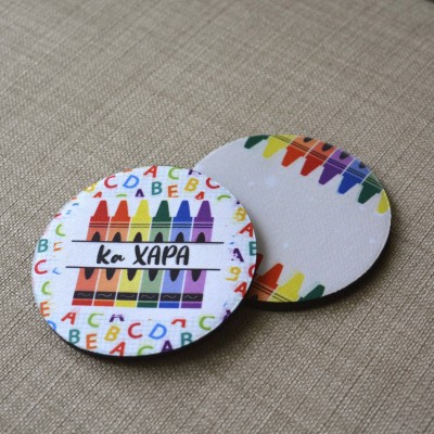 Σουβέρ Σετ 2 Τεμαχίων Στρογγυλά Pencils 2