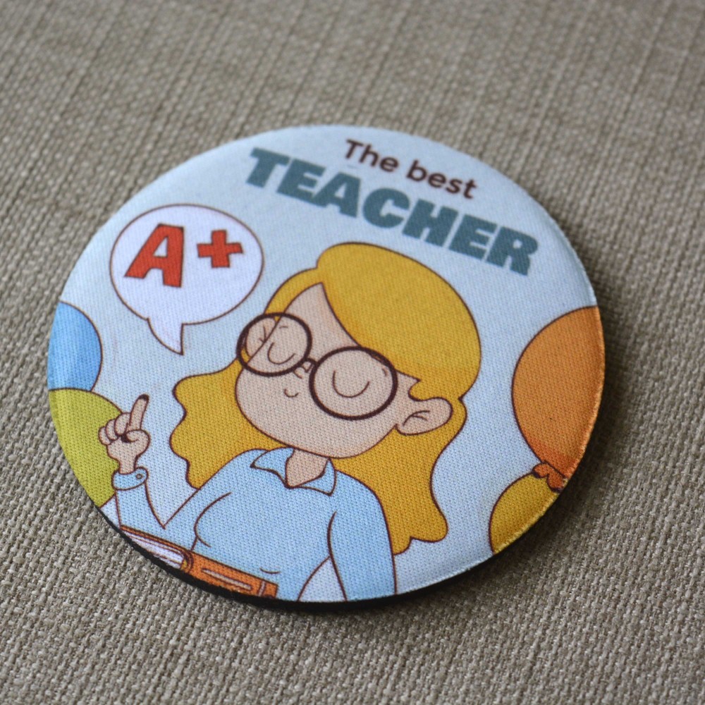 Σουβέρ Σετ 2 Τεμαχίων Στρογγυλά The Best Teacher Δώρα