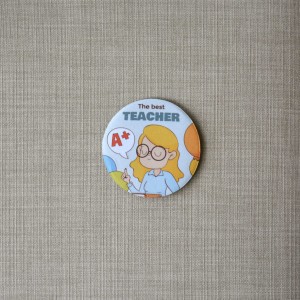 Σουβέρ Σετ 2 Τεμαχίων Στρογγυλά The Best Teacher Δώρα