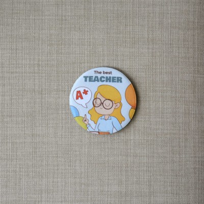 Σουβέρ Σετ 2 Τεμαχίων Στρογγυλά The Best Teacher