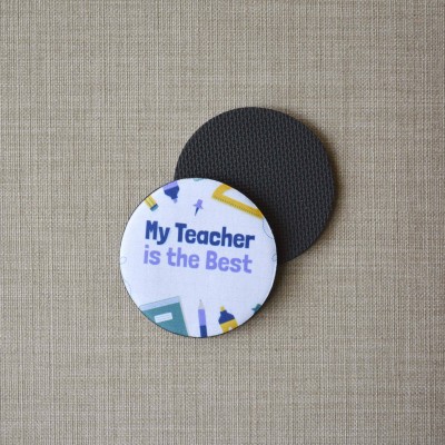 Σουβέρ Σετ 2 Τεμαχίων Στρογγυλά My Teacher Is The Best