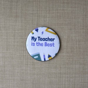 Σουβέρ Σετ 2 Τεμαχίων Στρογγυλά My Teacher Is The Best Δώρα