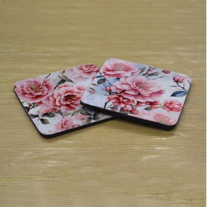 Σουβέρ Σετ 2 Τεμαχίων Τετράγωνα Flowers Δώρα