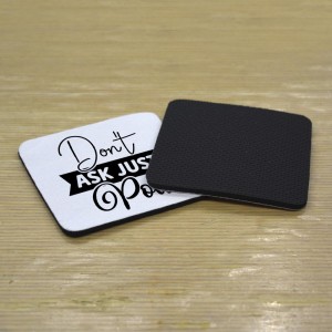 Σουβέρ Σετ 2 Τεμαχίων Τετράγωνα Don't Ask Just Pour Δώρα