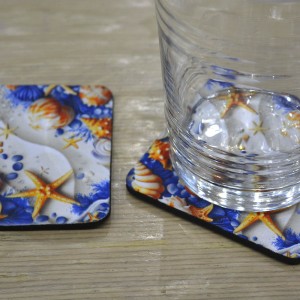 Σουβέρ Σετ 2 Τεμαχίων Τετράγωνα Sea Δώρα