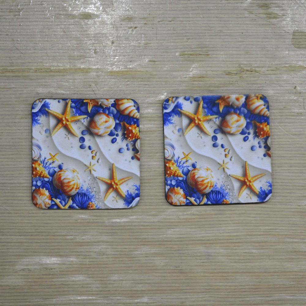 Σουβέρ Σετ 2 Τεμαχίων Τετράγωνα Sea Δώρα