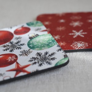 Σουβέρ Σετ 2 Τεμαχίων Τετράγωνα Christmas 3 Δώρα