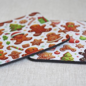 Σουβέρ Σετ 2 Τεμαχίων Τετράγωνα Christmas Ginger Δώρα