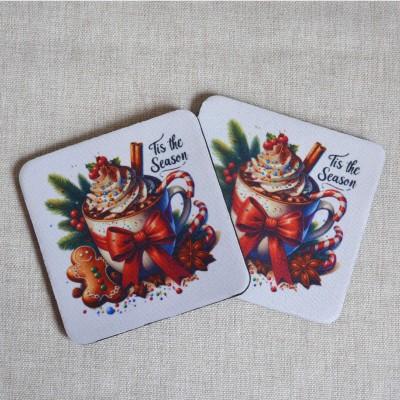 Σουβέρ Σετ 2 Τεμαχίων Τετράγωνα Tis The Season