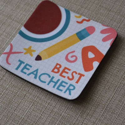 Σουβέρ Σετ 2 Τεμαχίων Τετράγωνα Best Teacher