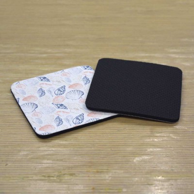 Σουβέρ Σετ 2 Τεμαχίων Τετράγωνα Sea Shells