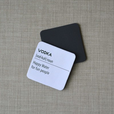 Σουβέρ Σετ 2 Τεμαχίων Τετράγωνα Vodka