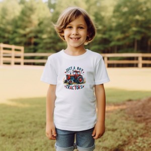 Μπλούζα Παιδική Just A Boy Who Loves Tractors Μπλούζες