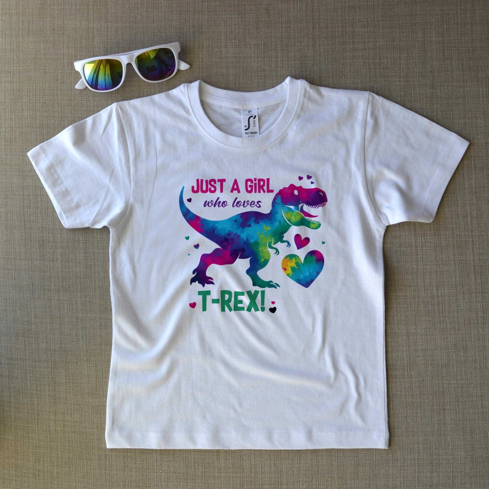 Μπλούζα Παιδική Just A Girl Who Loves T-Rex Μπλούζες