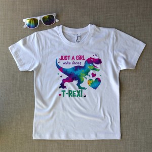 Μπλούζα Παιδική Just A Girl Who Loves T-Rex Μπλούζες
