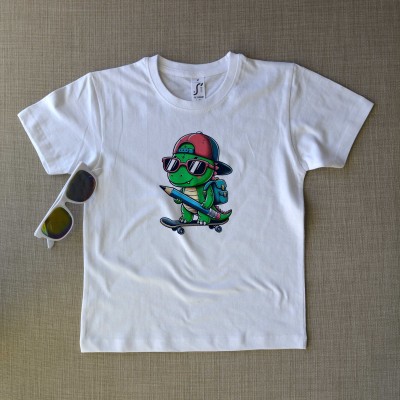 Μπλούζα Παιδική Dinosaur Skating