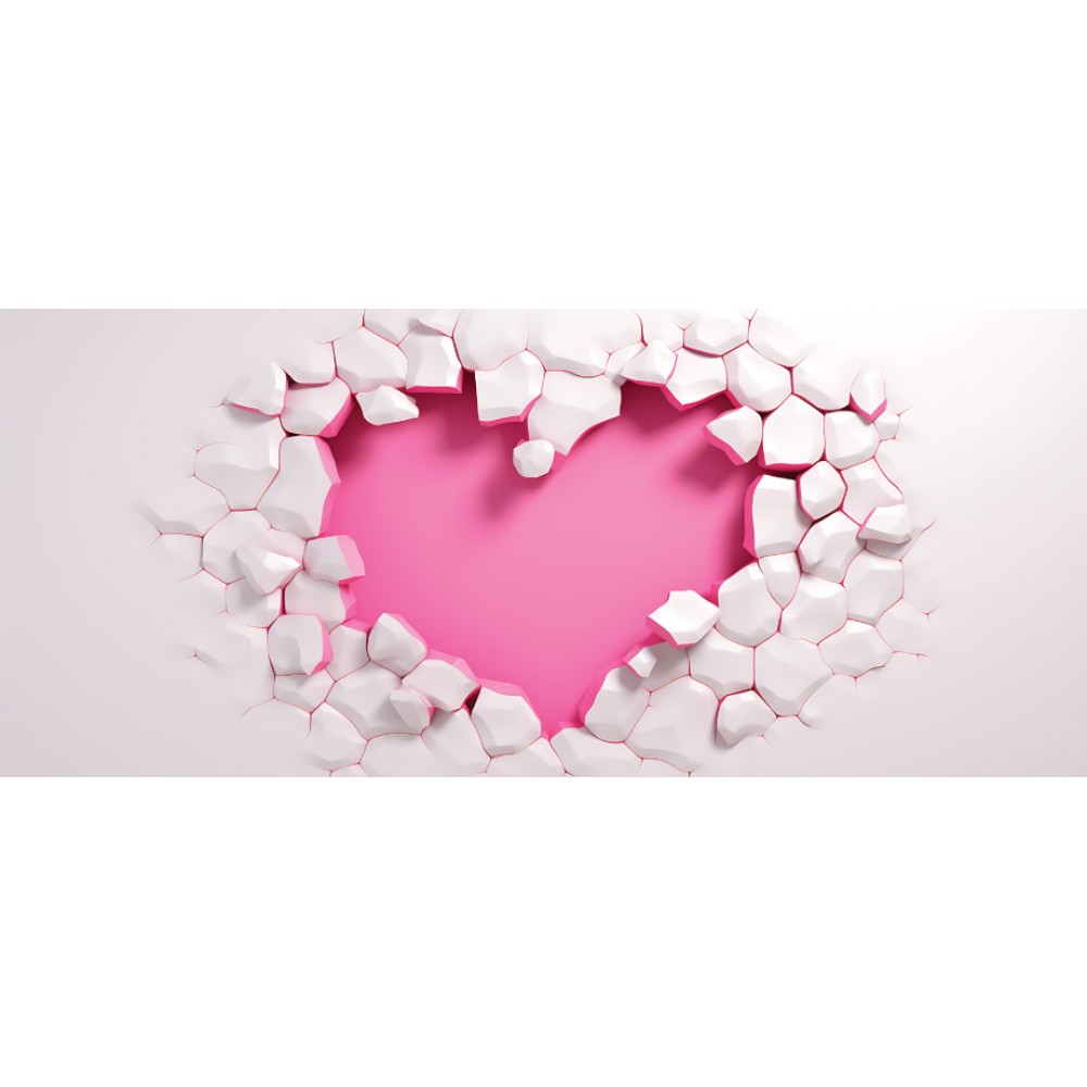 Κούπα Heart Fucshia Cracked Mug Κούπες