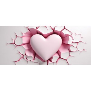 Κούπα Heart Pink Stone Cracked Mug Κούπες