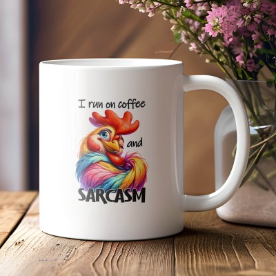 Κούπα I Run on Coffee And Sarcasm