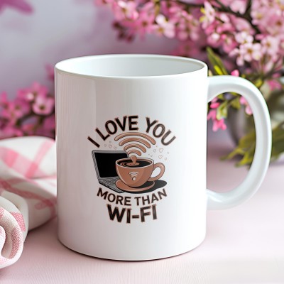 Κούπα I Love You More Than Wifi