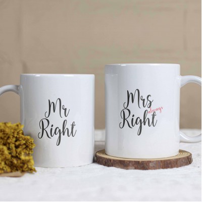 Κούπες Σετ 2 Τεμαχίων Mr Right & Mrs Always Right