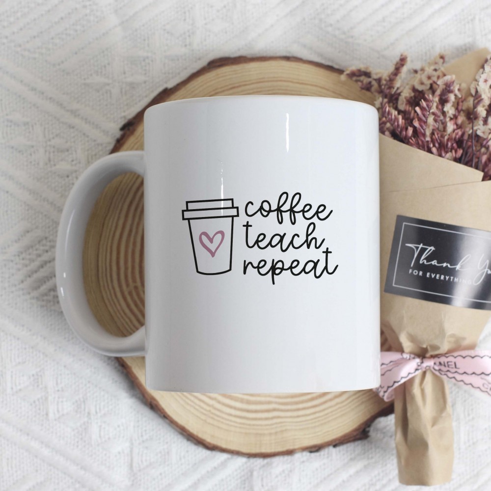 Κούπα Coffee Teach Repeat Κούπες