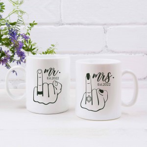 Κούπες Σετ 2 Τεμαχίων Mr & Mrs Εποχιακά