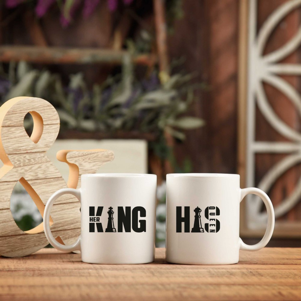 Κούπες Σετ 2 Τεμαχίων King & Queen Εποχιακά