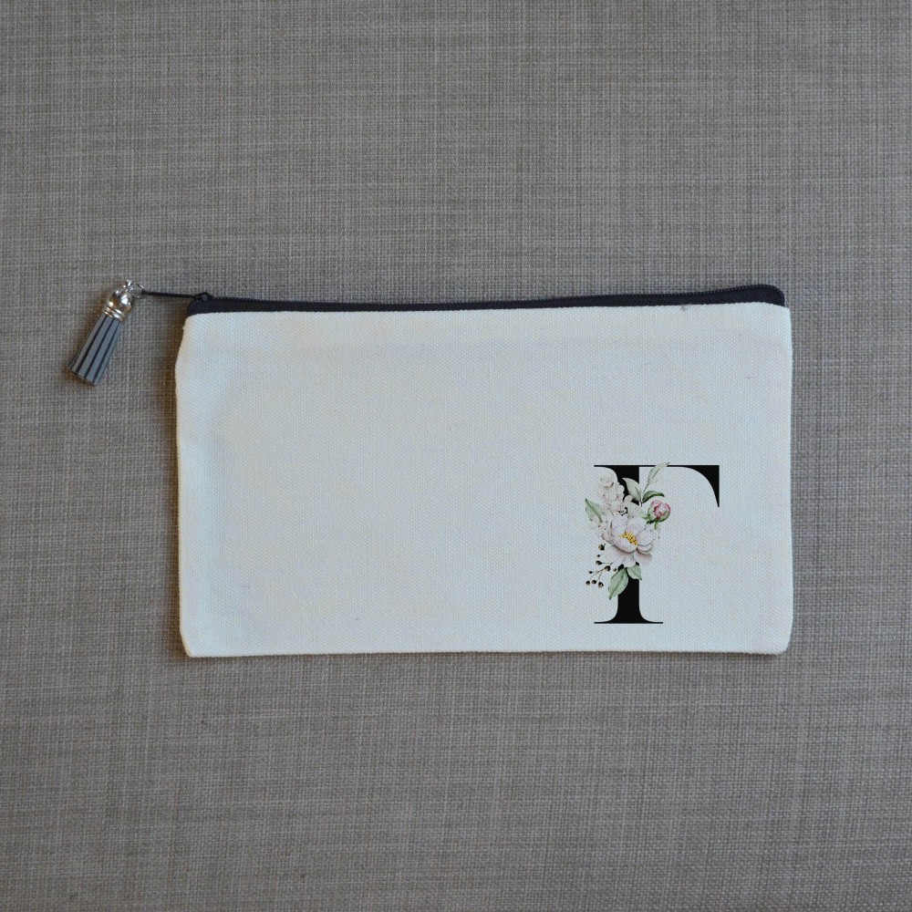 Τσαντάκι Γράμμα Γ με Λουλούδια Τσαντάκια-Νεσεσέρ