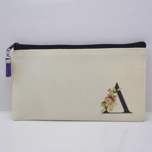 Τσαντάκι Γράμμα Δ με Λουλούδια Τσαντάκια-Νεσεσέρ